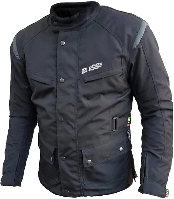 BI ESSE Giacca Moto Touring Cordura Tessuto Protezioni CE Sfoderabile Impermeabile 3M