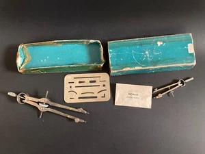 Vtg VEMCO 40-C Yellow Dot Compass Drafting Tool Drawing Instrument Box Misc Item - Picture 1 of 4