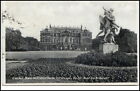 Dresden Sachsen Postkarte ca. 1930/40 gelaufen Partie im Großen Garten Statue