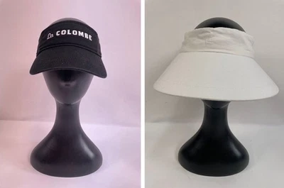 Lote de 2 - Visera Surtida Ajustable Talla Única: 1 pieza Negra, 1 pieza Blanca Foto 1 de 4