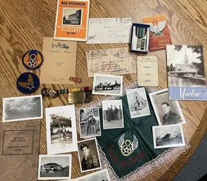 WWII 8th Air Force Grouping ID'd Pictures Letters Buckle Hankerchief Booklets - Picture 1 of 21