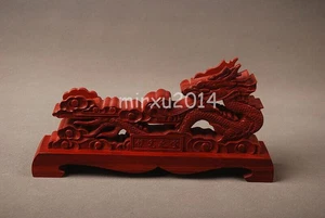 Soporte de pie Redwood Dragon para Katana Wakizashi Tanto espada samurai japonesa - Imagen 1 de 8