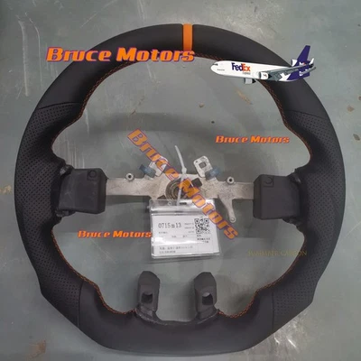 Volante de cuero perforado apto para Dodge Charger Challenger Durango SRT 12-14 Foto 1 de 3