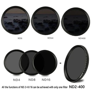 ND2-400 Variable Fader ND Filter Adjustable 49-82mm for Canon Nikon Sony - Picture 1 of 5