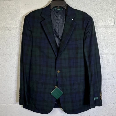 Brooks Brothers Men's Classic-Fit Wool Sport Coat - Multi  40R $450 - Image 1 of 4