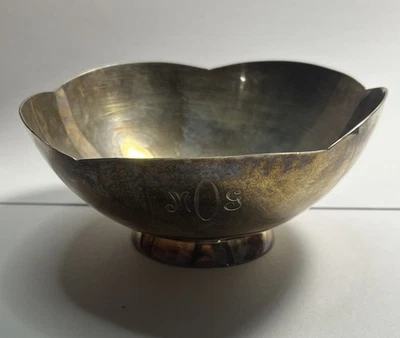 Tiffany & Co. de plata esterlina #23853, cuenco de borde festoneado * Foto 1 de 4