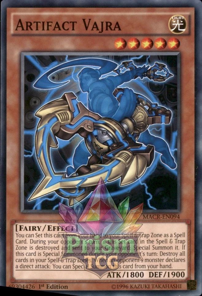 1st Ed Artifact Vajra MACR-EN094 Yugioh - Image 1 of 1