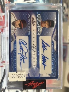 CHARLIE SHEEN / CORBIN BERNSEN - 2023 Leaf Decadence Dual Auto /8 - Bild 1 von 2