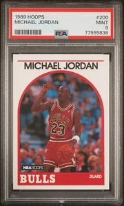 1989 Hoops #200 Michael Jordan PSA 9 MINT - Picture 1 of 3