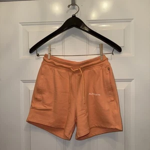 Pantalones cortos Alphalete naranja cintura alta para mujer ropa deportiva talla M (A231) - Imagen 1 de 6