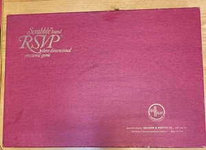 Vintage Scrabble RSVP 3D Crossword Game 1966 2 Sided Stand Wood Letter Cubes Euc - Picture 1 of 2