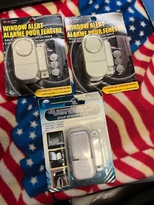 3 Portable Window and Door Alarms new in pack - Picture 1 of 2