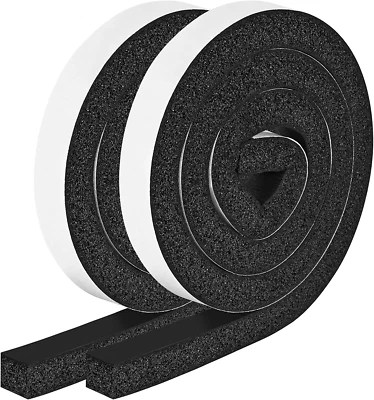 Foam Strips with Adhesive, 1 Inch Wide X 1 Inch Thick, Neoprene Weather Strippin - Image 1 of 4