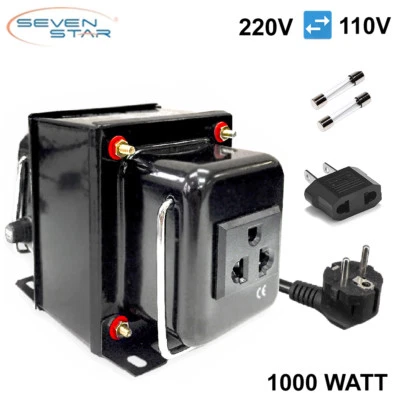 SevenStar THG-1000 UD Watt 220V/110V Step Up/Down Voltage Converter Transformer - Image 1 of 4