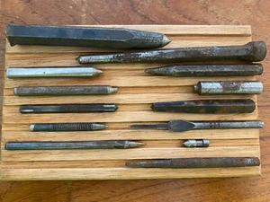 Antique Vintage Center Punch Lot drift drive pin machinists Tools A - Picture 1 of 3