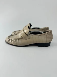 THE ROW GreyEel leather flat loafers Size 39 EU - Picture 1 of 7