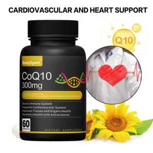 Capsules de coenzyme Q-10 300 mg –Soutient la santé cardiaque–Augmente l'énergie - Foto 1 di 6