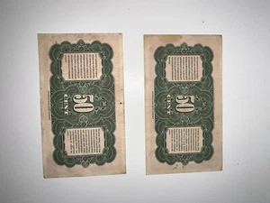 1943 Nederlands 50 Cent Bank Notes - Picture 1 of 3