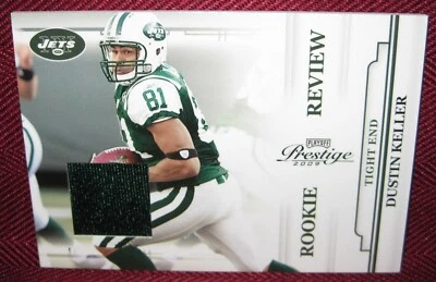 2009 PLAYOFF PRESTIGE ROOKIE REVIEW JERSEY #16 DUSTIN KELLER - Image 1 of 2