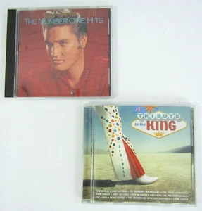 Elvis Presley Commemorative Issue Number One Hits A Tribute to the King 2 CD Lot - Imagen 1 de 4