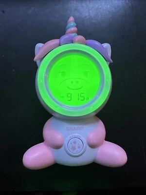 Sharp Time to Wake Unicorn Sleep Trainer Kids Digital Light-Up Clock w/Projector - Image 1 of 4