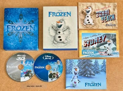 DISNEY'S FROZEN - BLUFANS FULL SLIP (OLAF) 3D + 2D BLU RAY STEELBOOK - Image 1 of 4