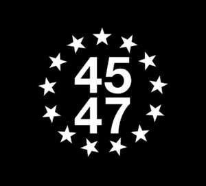 Trump 45/47 U.S.A President Vinyl Decal 2 Pack Sticker 5" by 5" Fade Resistant - Picture 1 of 4