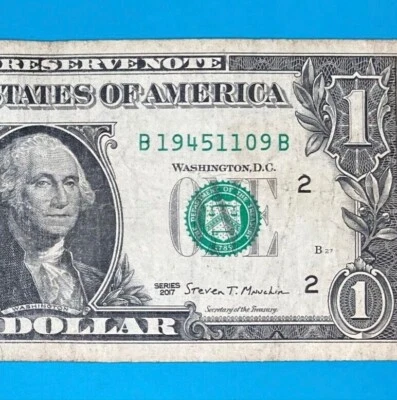 1945 November 9 (B 19451109 B) BIRTHDAY Note $1 One Dollar Bill - Image 1 of 4
