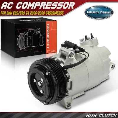 1x New A/C Compressor with Clutch for BMW E85/E89 Z4 2006 2007 2008 64529145355 - Image 1 of 4