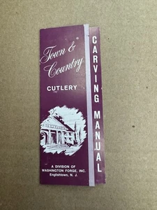 Vintage Town and Country Besteck CRAVING MANUAL Broschüre Washington Forge Paper - Bild 1 von 7