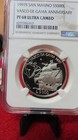 San Marino (Italien) 1997 San Marino Vasco Da Gama Schiff silber 5.000 Lire ngc PF68