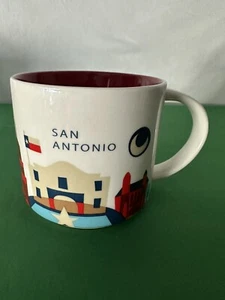 Taza de té café Starbucks You Are Here Across Globe San Antonio 2015 14 oz - Imagen 1 de 10