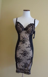 Body completo nuovo con etichette Heavenly Secrets nero Shapewear controllo fermo modellante taglia 2X - Foto 1 di 9