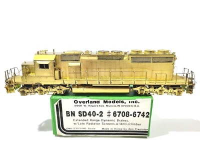 Overland OMI BN EMD SD40-2 Burlington Northern HO Brass Model #5303 Unpainted - Image 1 of 4