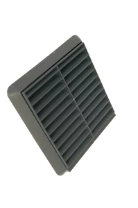 Grey Anthracite Grille RAL7016 Fixed Louvred Extractor Fan Ducting Wall 4" 100mm - Picture 1 of 3