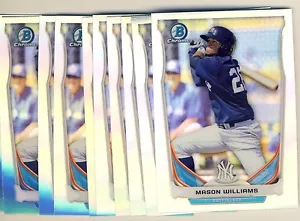 (26) 2014 Bowman Chrome Draft Refractor MASON WILLIAMS Rookie LOT Yankees TP64 - Picture 1 of 1