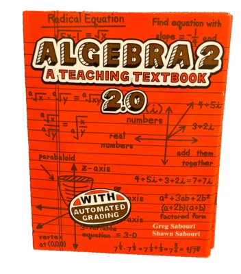 Teaching Textbooks Algebra 2 ( 2.0 Version) 12 CD-ROM SET Automated Grading #128 - Image 1 of 4