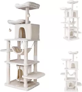 Kratzbaum XXL Große Katzen Stabil Katzenbaum Sisal Kletterbaum mit Stabiler 170c - Bild 1 von 7