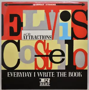 Elvis Costello & The Attractions ~ Everyday I Write The Book ~ 1983 VINYL 12" EP - Picture 1 of 4