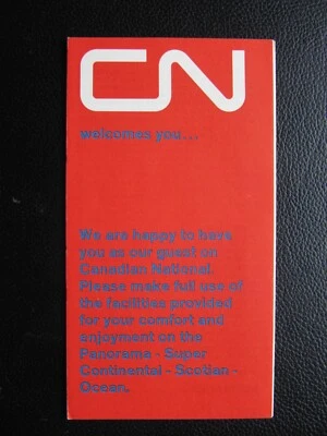 CANADIAN NATIONAL Railways Welcome Brochure edition 1968 - Image 1 of 3