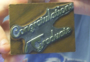 Congratulations Graduate Ink Stamper Stamp High School College - Picture 1 of 2