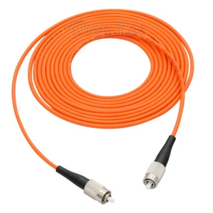 10pcs 1M FC-FC UPC Fiber Optic Patch Cord Simplex Multimode OM2 50/125 Jumper - Picture 1 of 4