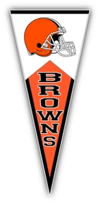 "Pegatina para coche casco banderín de fútbol americano americano Cleveland Browns NFL - 3'', 5'', 6"" u 8""" - Imagen 1 de 1