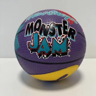 Pelota de baloncesto con textura MacGregor Monster Jam formas colores coloridos raros de colección Foto 1 de 4