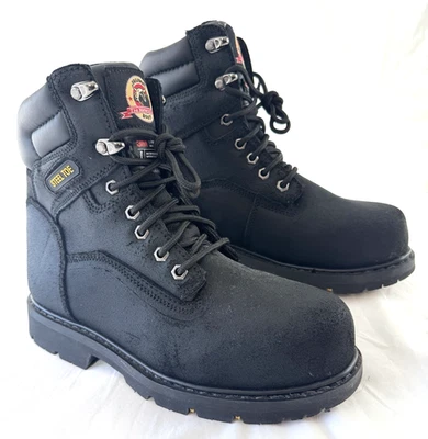 Brahma: Men's Steel Toe Black Work Boots Size USA 8.5 Wide Thinsulate Enduro Pro - Image 1 of 4