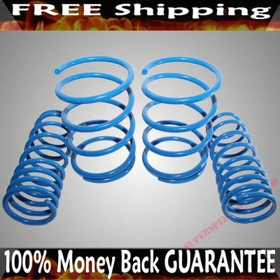 Juego de muelles reductores de bobina AZUL 1,5" caída para Honda Civic 01-05 sedán/cupé Foto 1 de 4