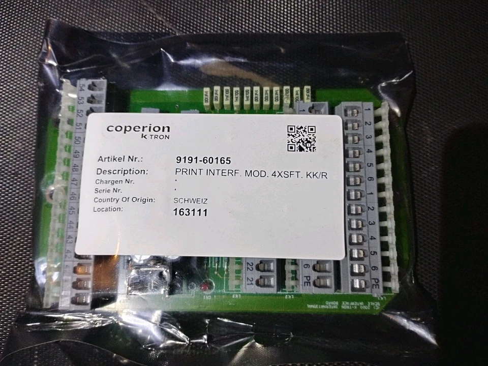 K-TRON  9191-60165  SCALE INTERFACE CIRCUIT BOARD     NEW - Image 1 of 1