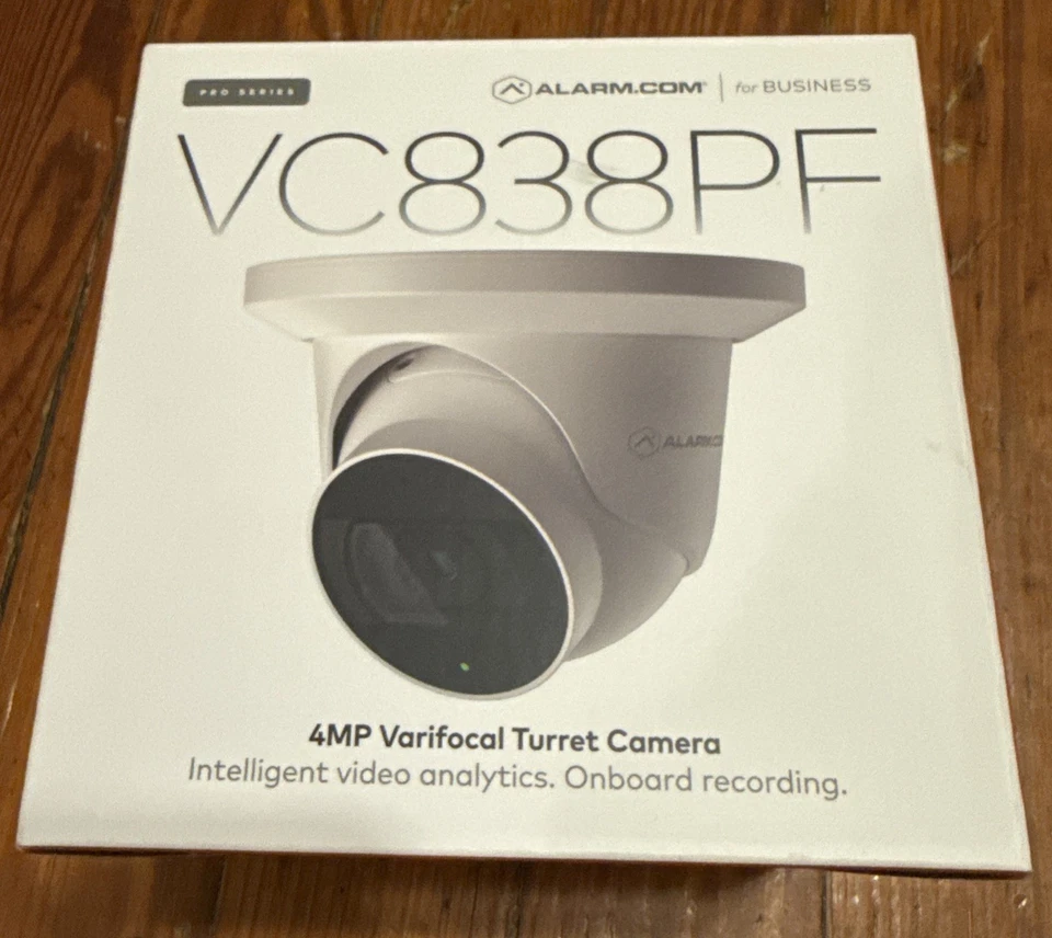 NEW Alarm.com ADC-VC838PF IP67 4MP Turret PoE Security Camera  - Image 1 of 1