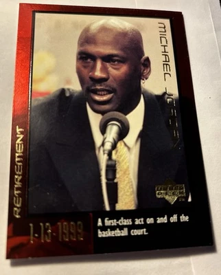 1999 Upper Deck Career Set Michael Jordan #60 “Retirement” Chicago Bulls - Image 1 of 2