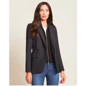 NUEVO CON ETIQUETAS Veronica Barba Mujer Lana Cable Upstate Dickey Esposas Negras Nuevo con Etiquetas 275 - Imagen 1 de 7